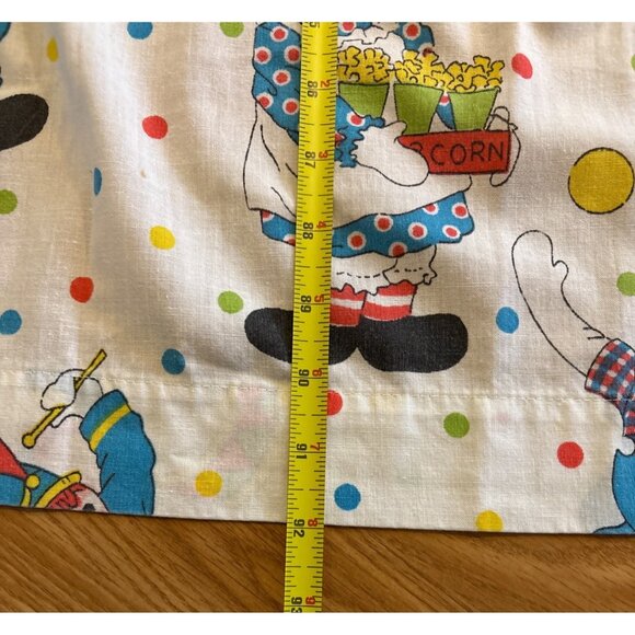 Raggedy Ann & Andy Twin Flat Sheet Polka Dot Circus Bobbs-Merrill Company 64x92" - Picture 5 of 6